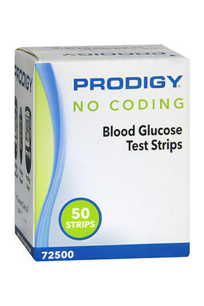 Prodigy No Coding Glucose Test Strips - 50 ct