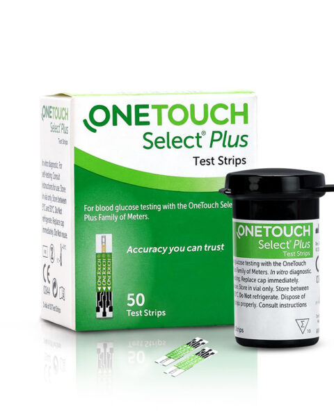 OneTouch Select Plus Blood Glucose Test Strips 50