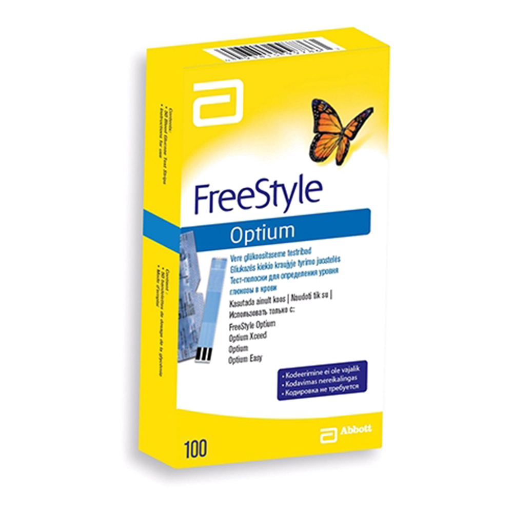 Abbott FreeStyle Optium Glucose Blood Test Strips - 100 - Image 6